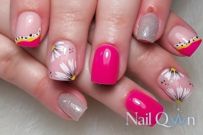 Handpainted florals