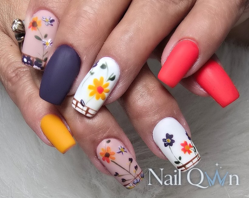 Handpainted florals
