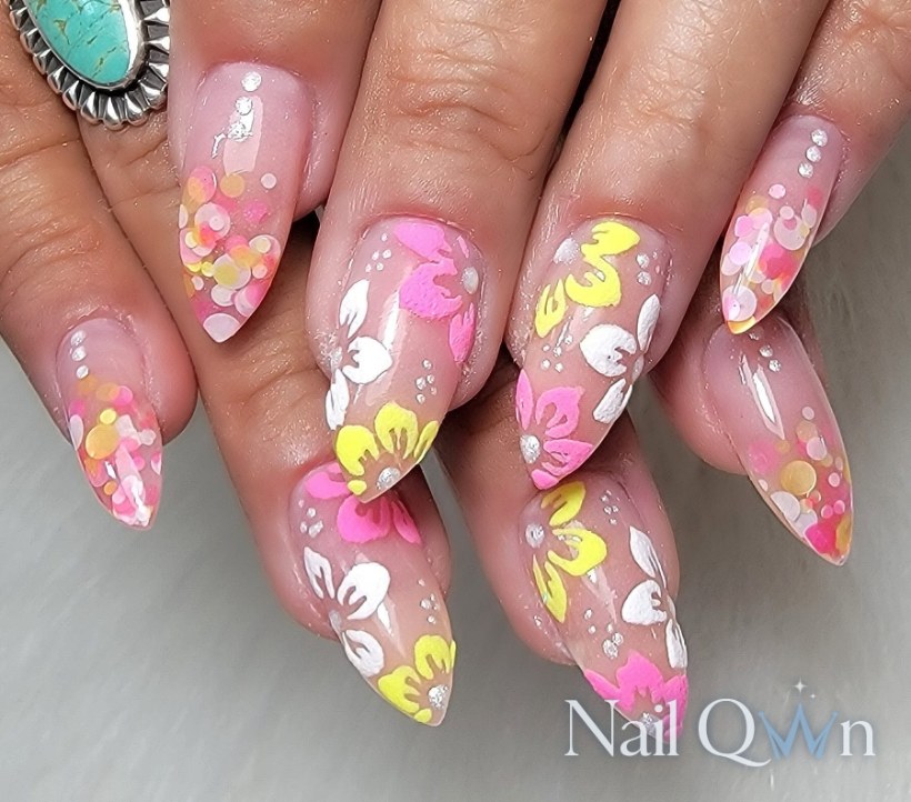Handpainted florals