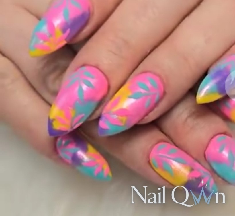 Handpainted florals