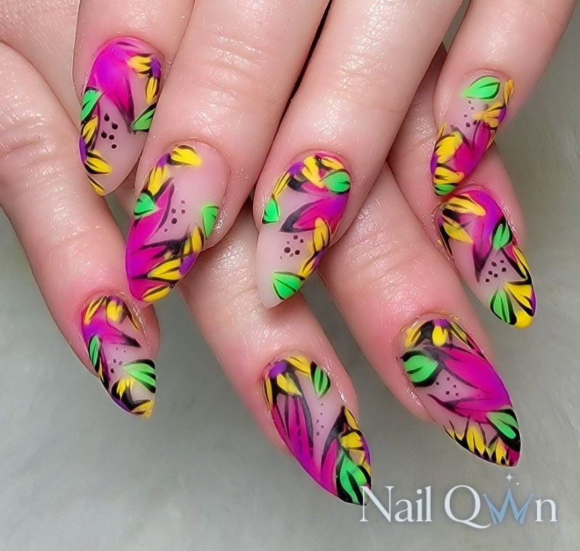 Handpainted florals