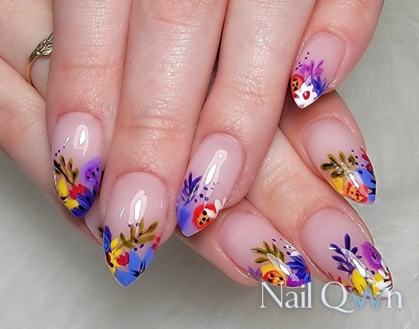 Handpainted florals