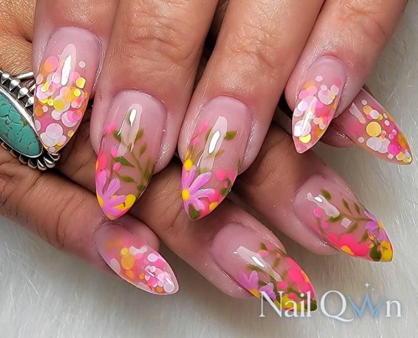 Handpainted florals