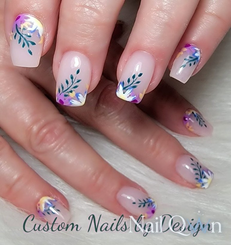 Handpainted florals