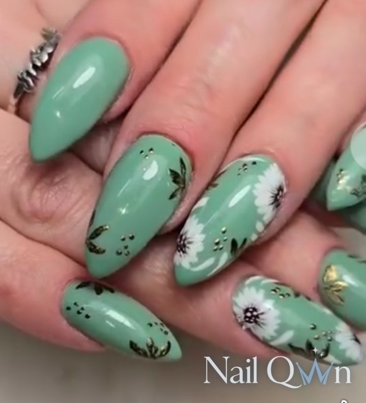 Handpainted florals