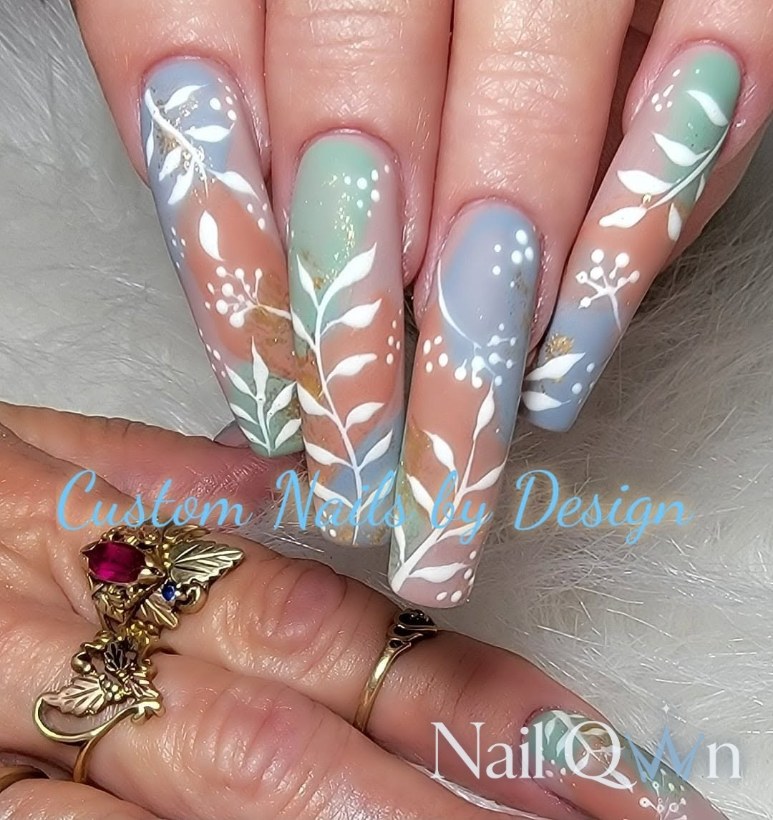 Handpainted florals