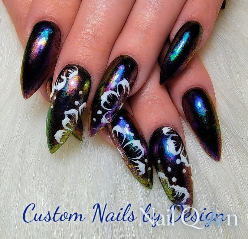 Handpainted florals