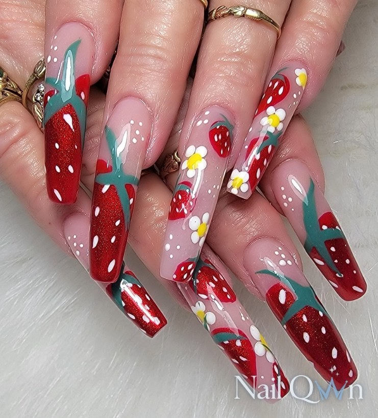 Handpainted florals