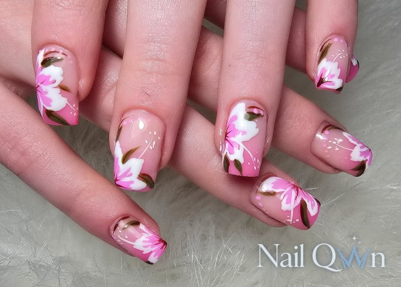 Handpainted florals