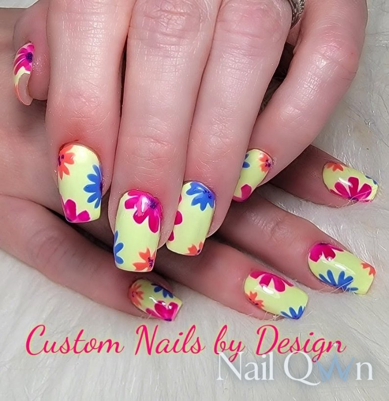 Floral, Hand Painted